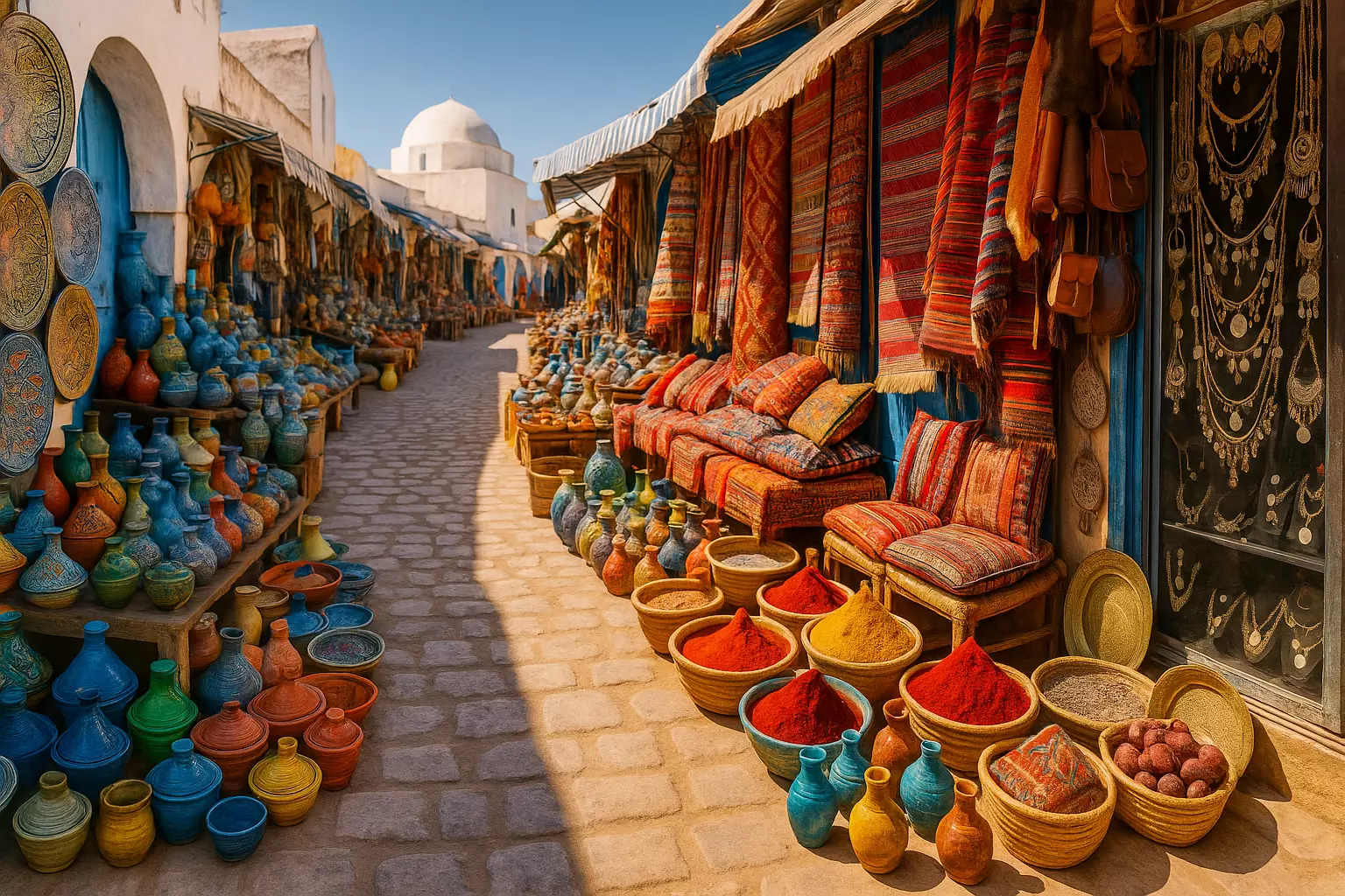 Souk traditionnel de Djerba